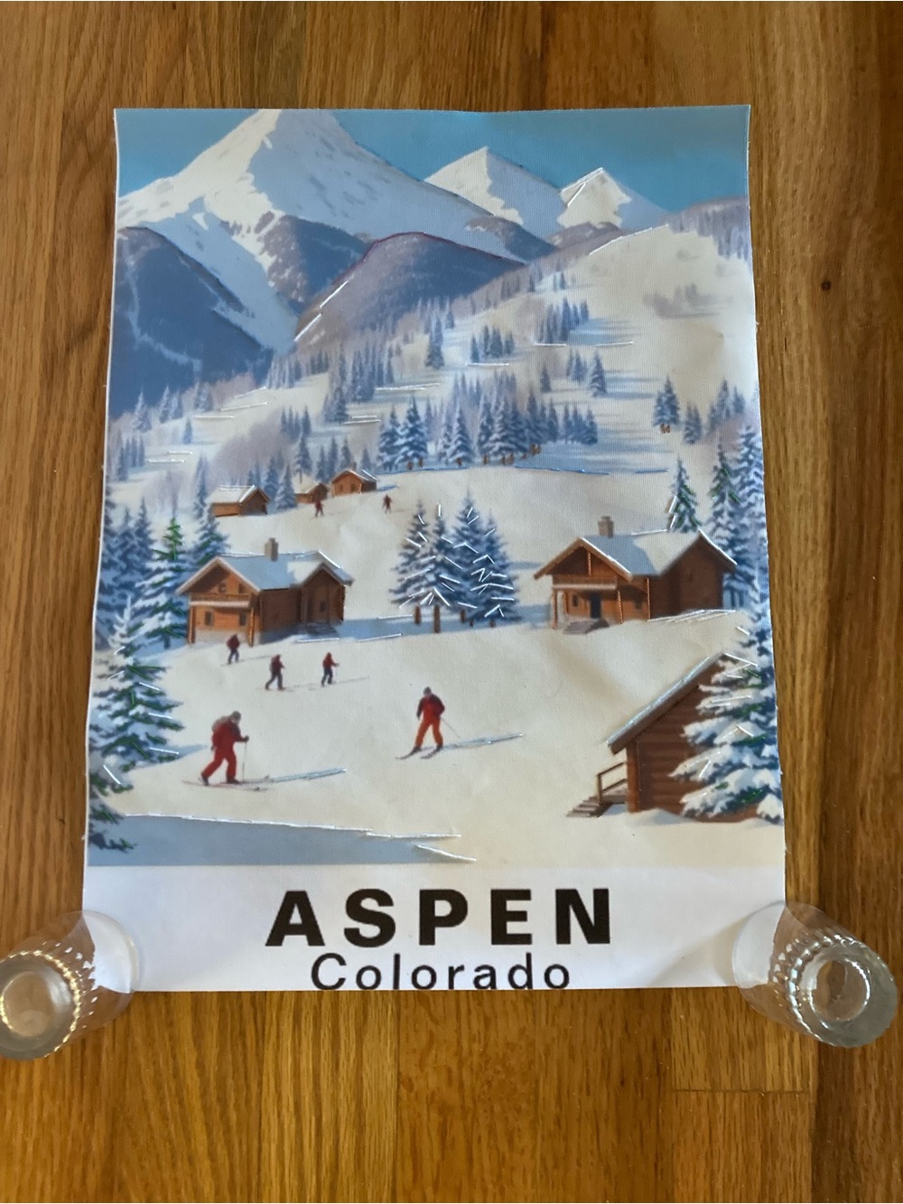 New canvas Aspen vintage hand embroidered accents
